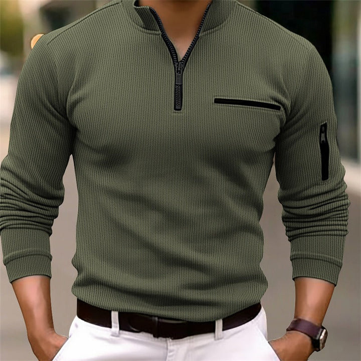 Gustos| Long-sleeve shirt with zipper