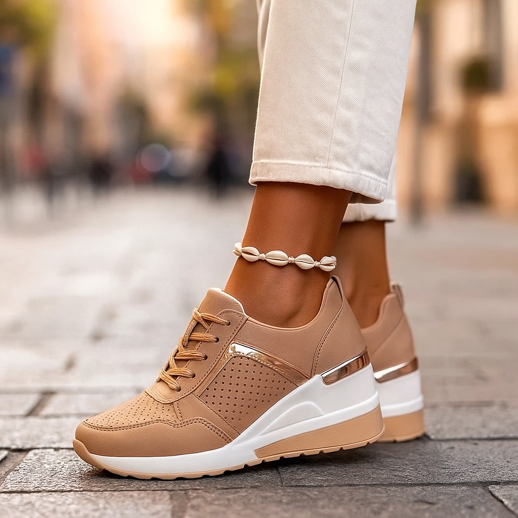 Abiana - Comfortable Wedge Sneakers