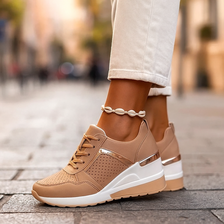 Abiana - Comfortable Wedge Sneakers