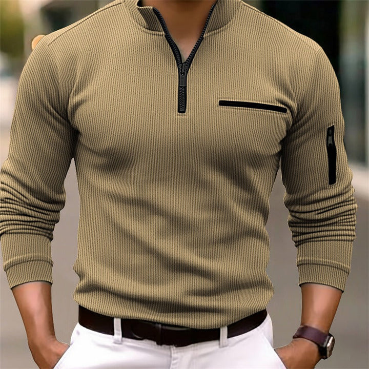 Gustos| Long-sleeve shirt with zipper