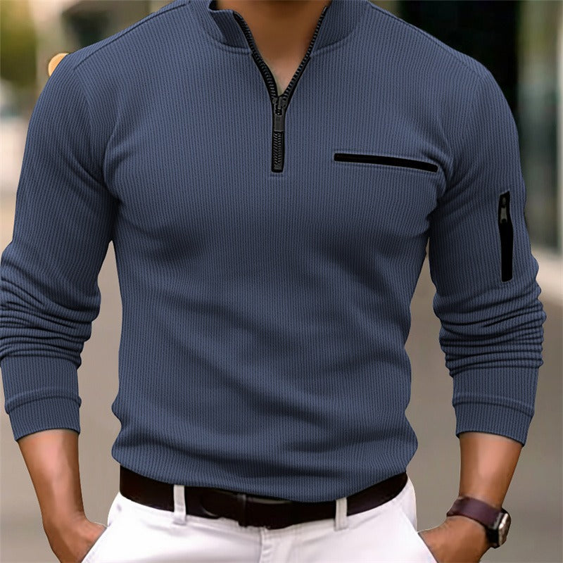 Gustos| Long-sleeve shirt with zipper