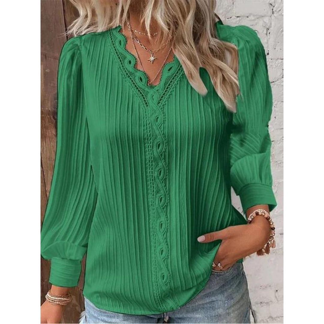 CAMILLIA - Elegant Pintuck Blouse