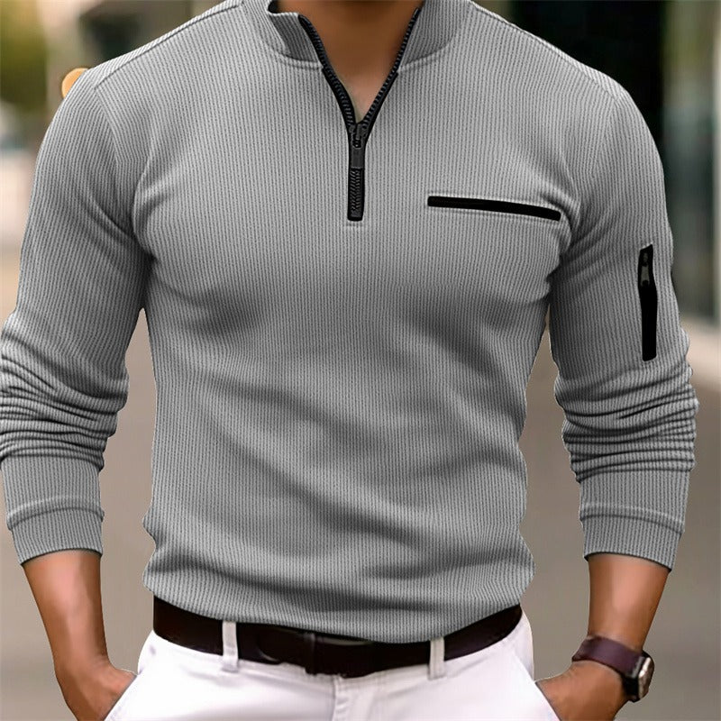 Gustos| Long-sleeve shirt with zipper