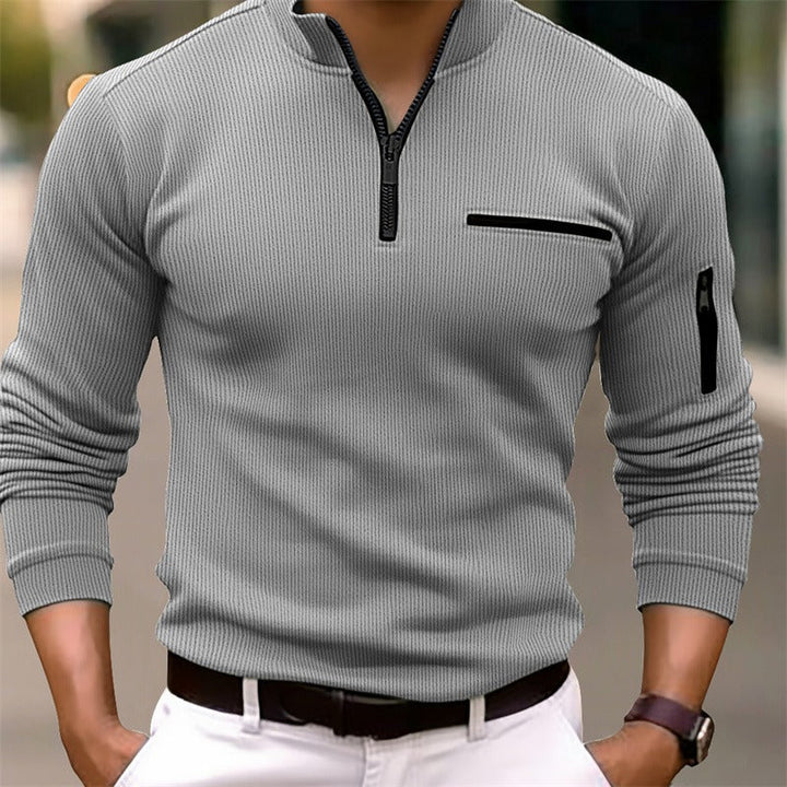 Gustos| Long-sleeve shirt with zipper