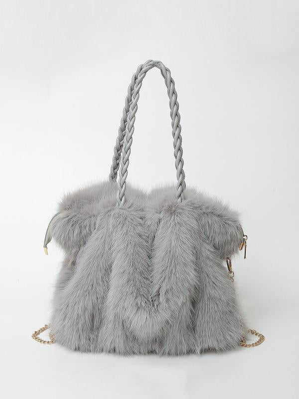 LARIBELLE™ - VERSATILE PLUSH VELVET SHOULDER TOTE BAG