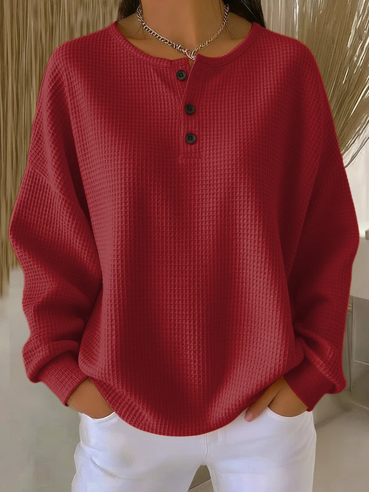 Bryony | Relaxed Fit Waffle Sweater