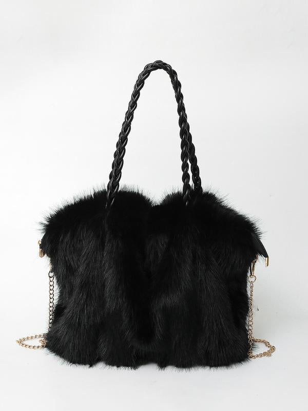 LARIBELLE™ - VERSATILE PLUSH VELVET SHOULDER TOTE BAG