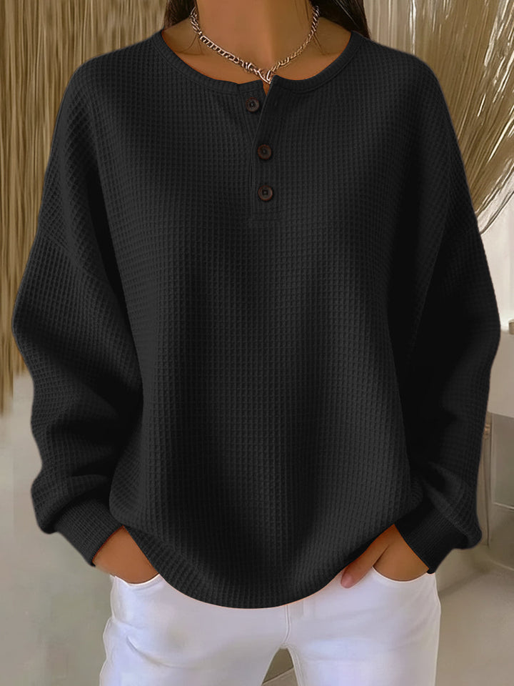 Bryony | Relaxed Fit Waffle Sweater