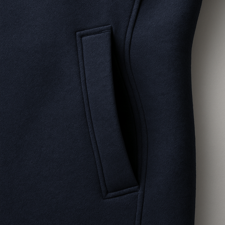 Eleonora – Winter Coat with Asymmetrical Zipper