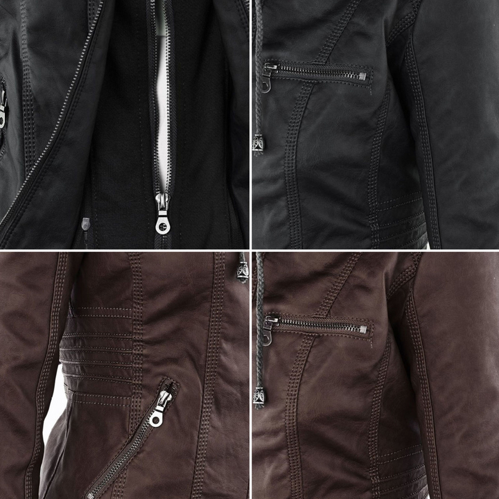 Elena | Timeless Chic Leather-Style Jacket