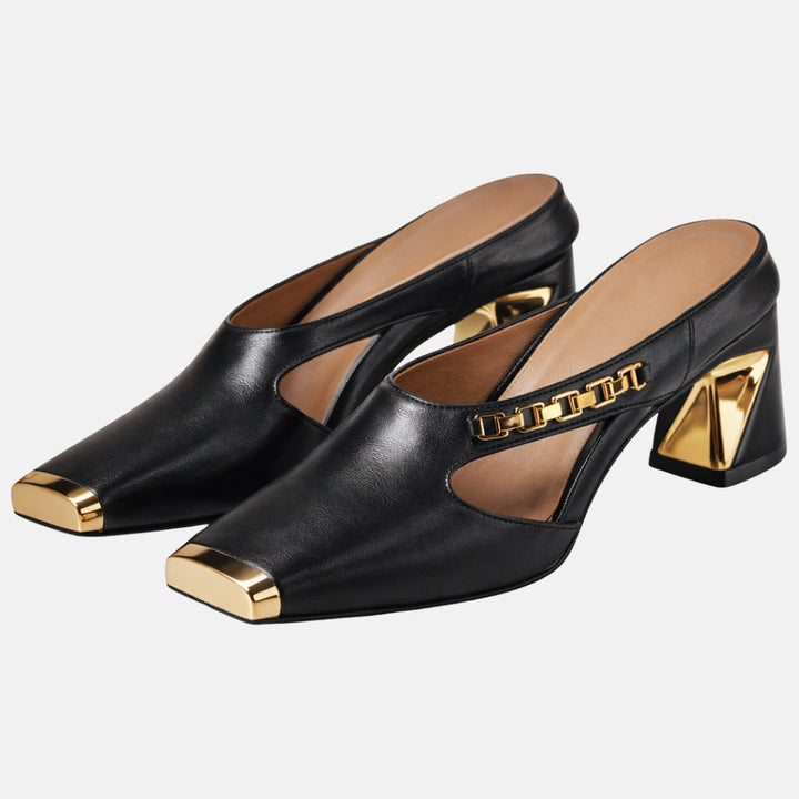 AUREA | Gold Block Heels