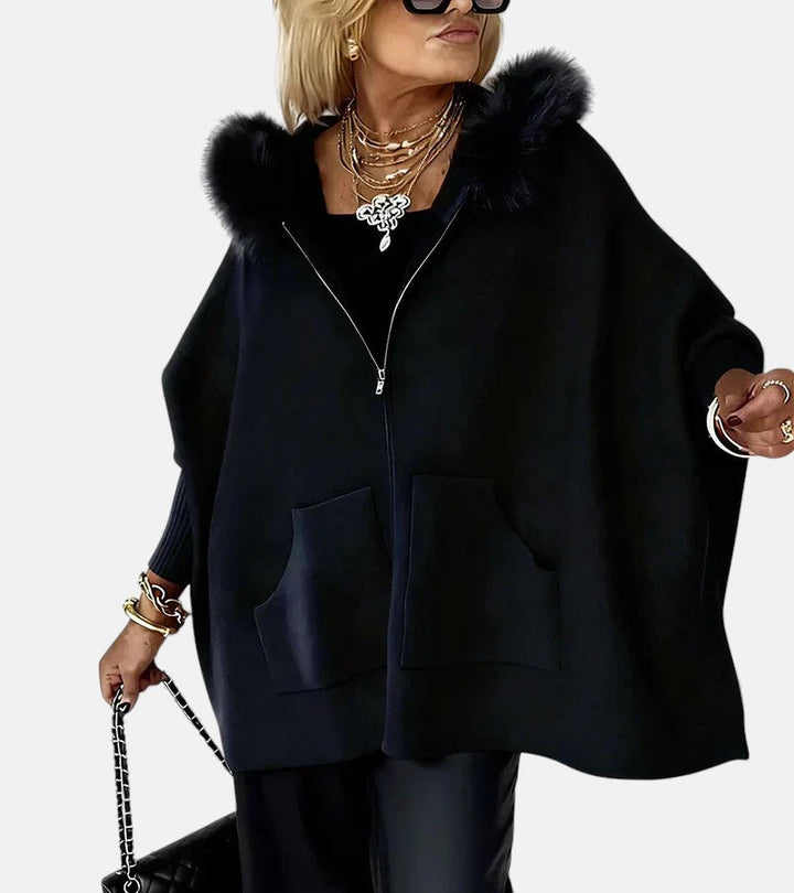 ISABELLE | Casual Hooded Coat with Fur Collar