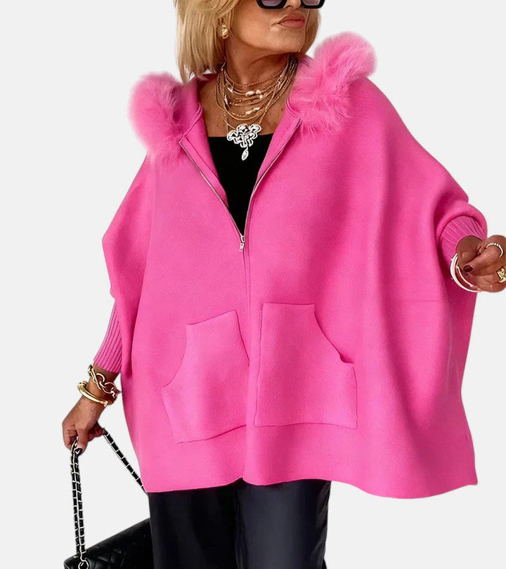 ISABELLE | Casual Hooded Coat with Fur Collar