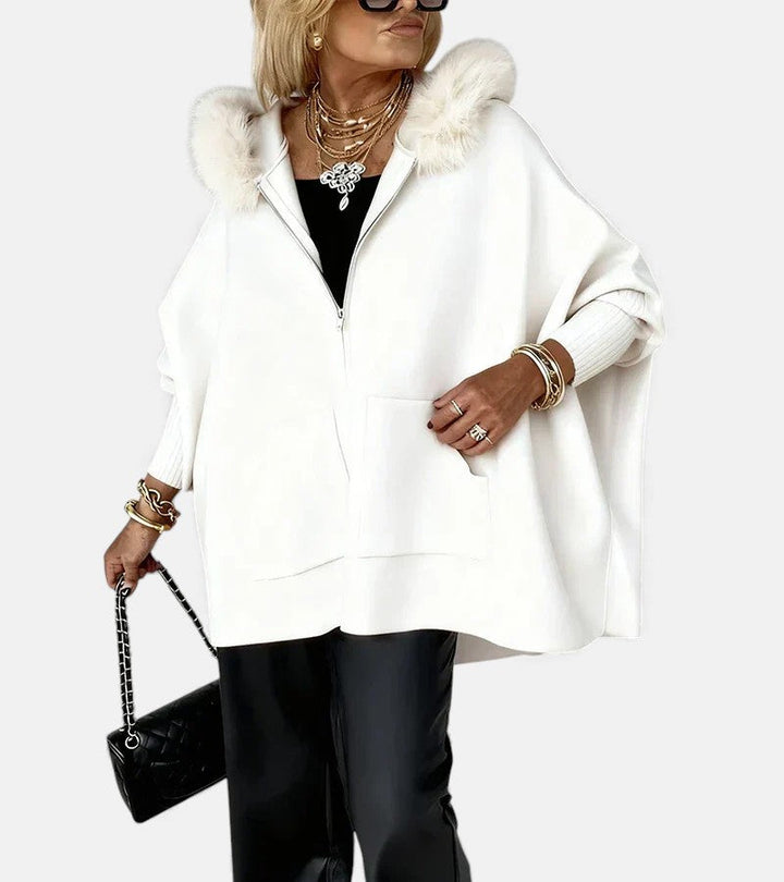 ISABELLE | Casual Hooded Coat with Fur Collar