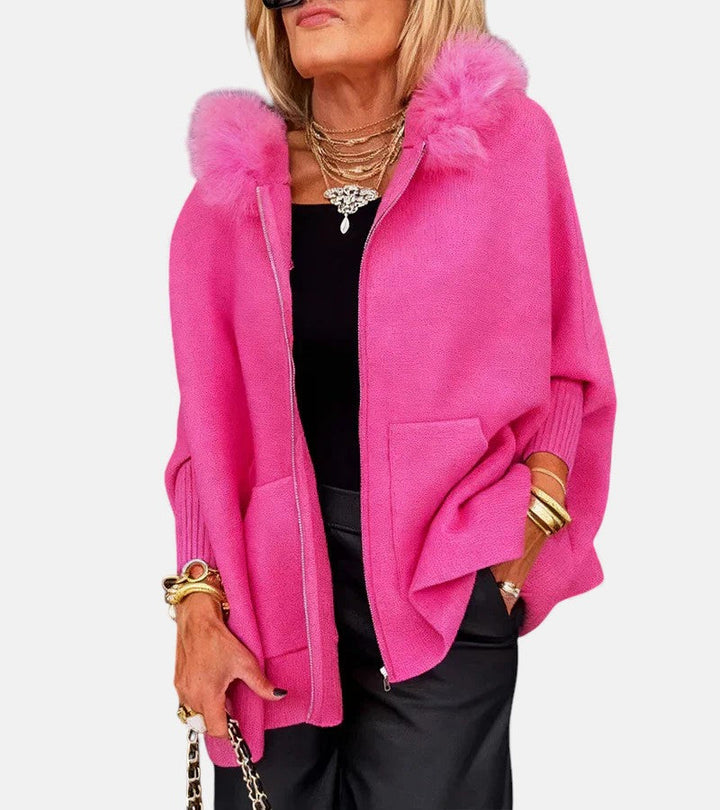 ISABELLE | Casual Hooded Coat with Fur Collar