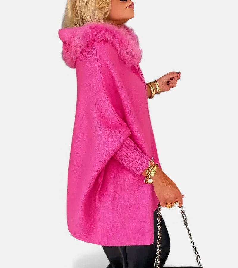 ISABELLE | Casual Hooded Coat with Fur Collar