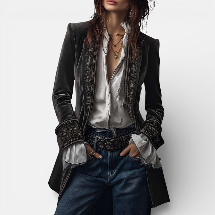 NURIA™ | Elegant Velvet Jacket