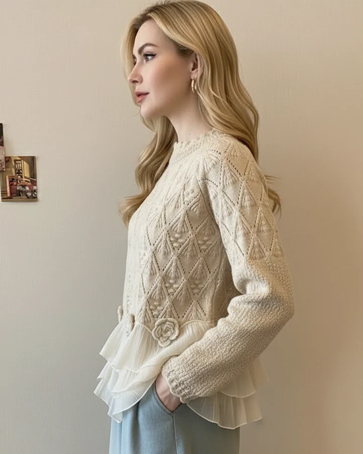 TAYLOR | Ruffled Cardigan