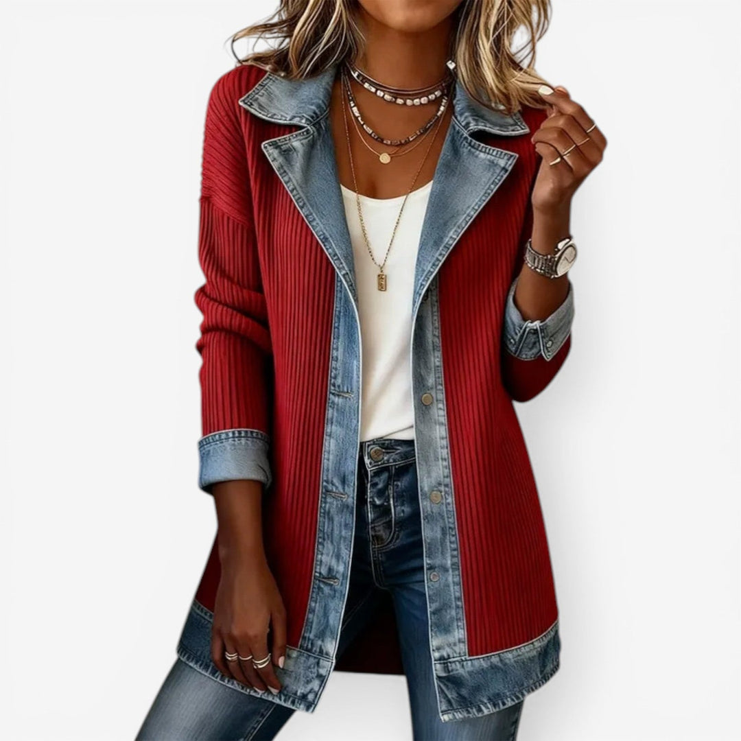 EMELLIA | Mixed Denim Jacket