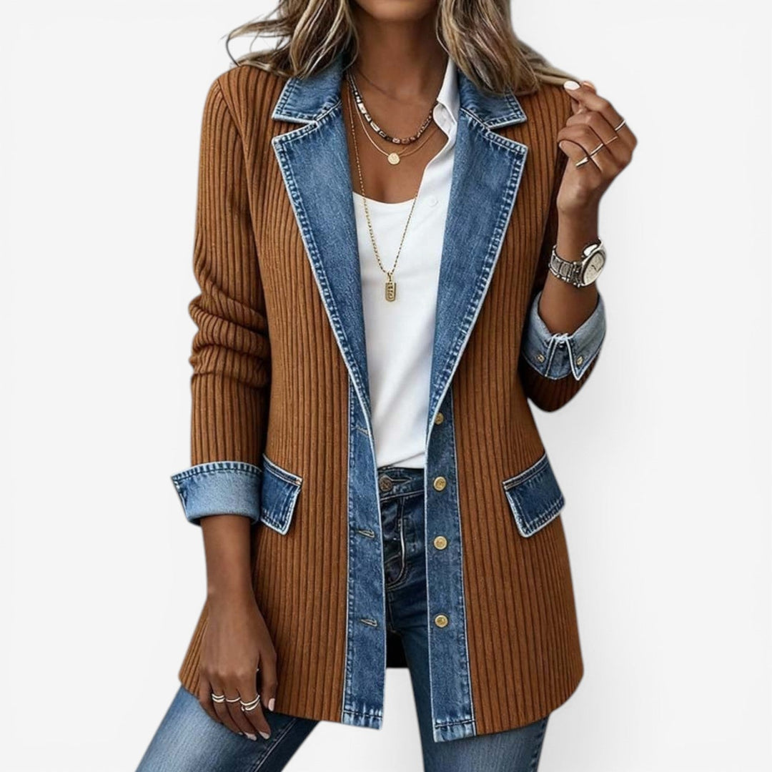 EMELLIA | Mixed Denim Jacket