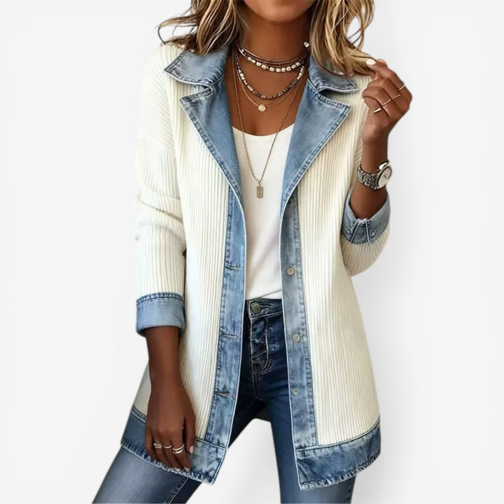 EMELLIA | Mixed Denim Jacket