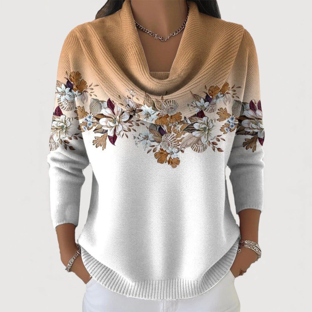 AMALIA™ | FLORAL JUMPER WITH SOFT NECKLINE