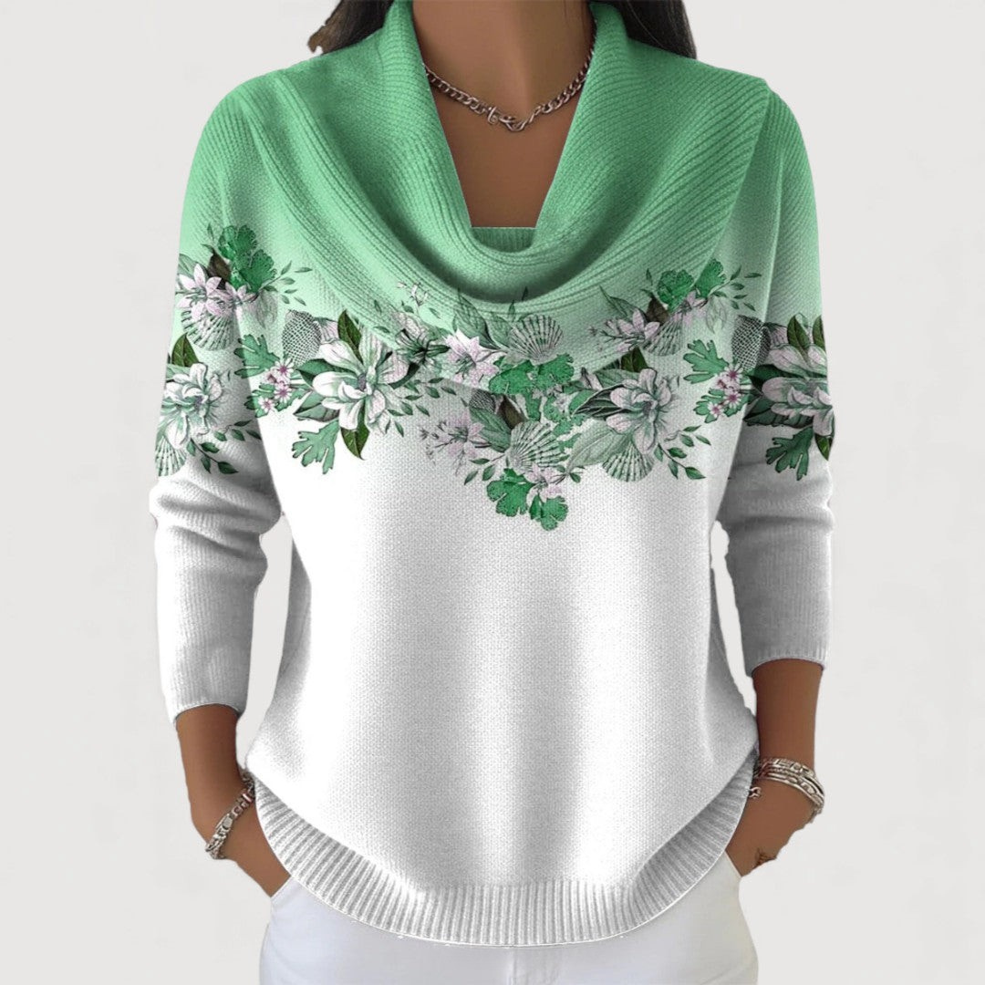 AMALIA™ | FLORAL JUMPER WITH SOFT NECKLINE