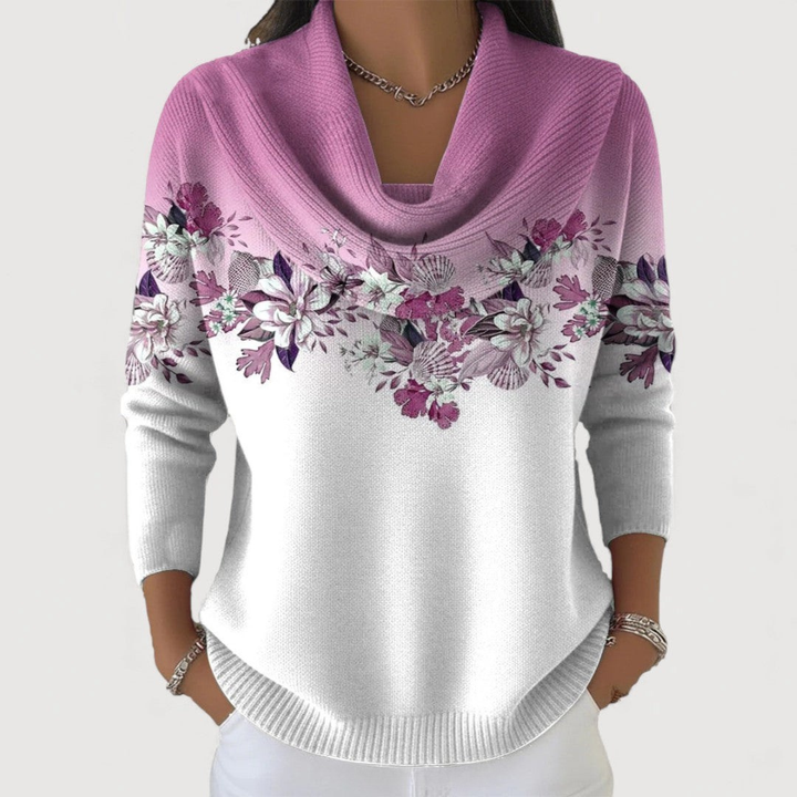 AMALIA™ | FLORAL JUMPER WITH SOFT NECKLINE