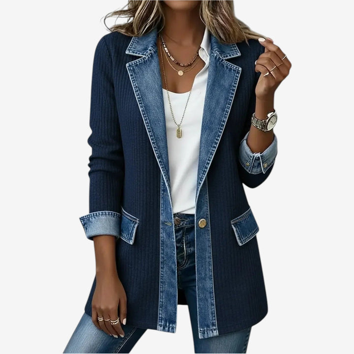 EMELLIA | Mixed Denim Jacket