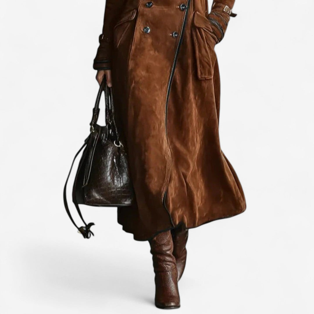CALYRA™ | SUEDE TRENCH COAT