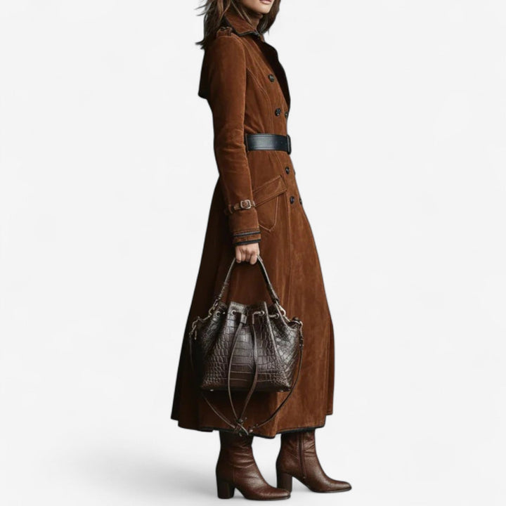 CALYRA™ | SUEDE TRENCH COAT