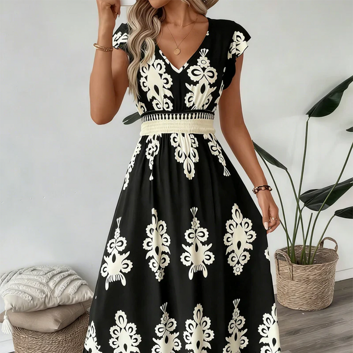 CANDELA – Baroque maxi dress