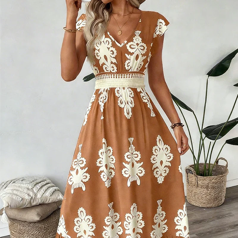 CANDELA – Baroque maxi dress