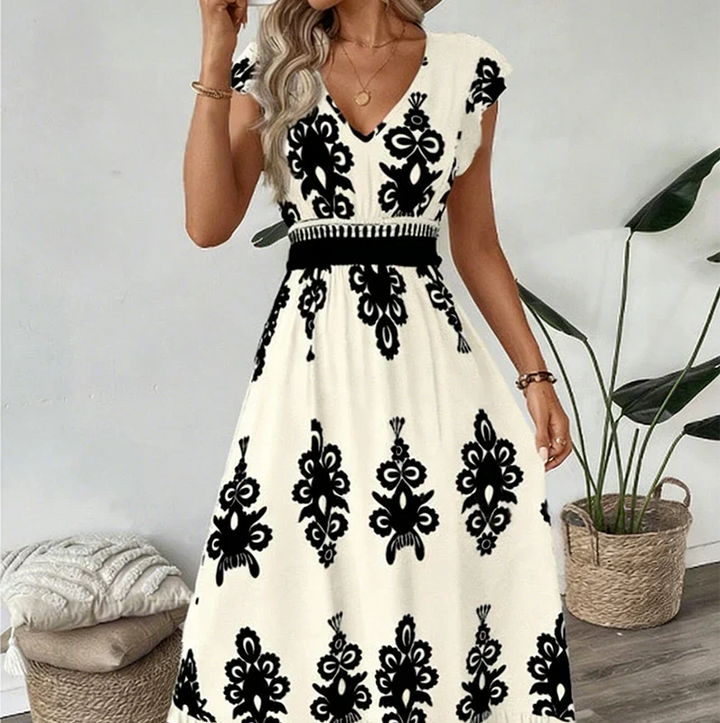 CANDELA – Baroque maxi dress