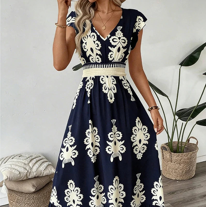 CANDELA – Baroque maxi dress