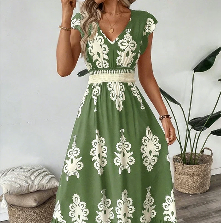 CANDELA – Baroque maxi dress
